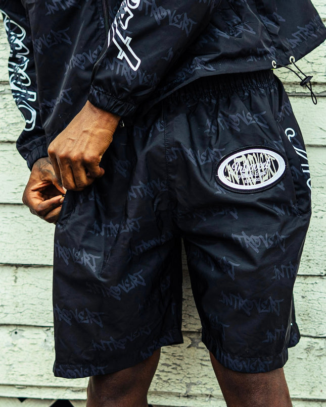 Storm Script Nylon Shorts