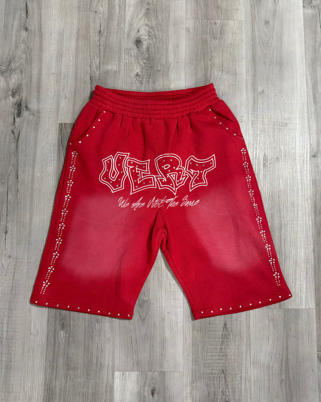 VERT “NOT THE SAME” Rhinestone Shorts