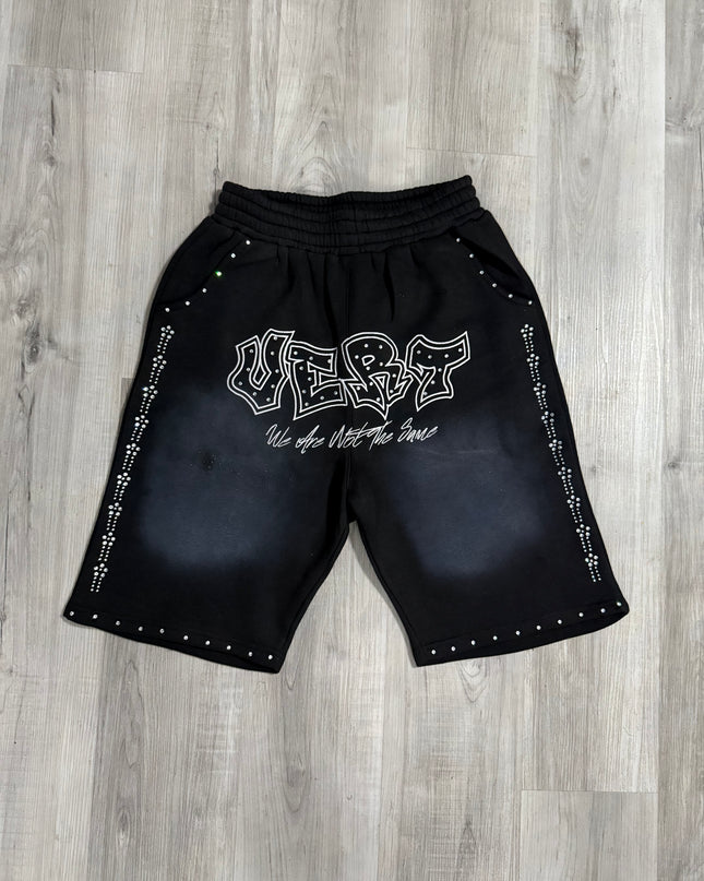 VERT “NOT THE SAME” Rhinestone Shorts