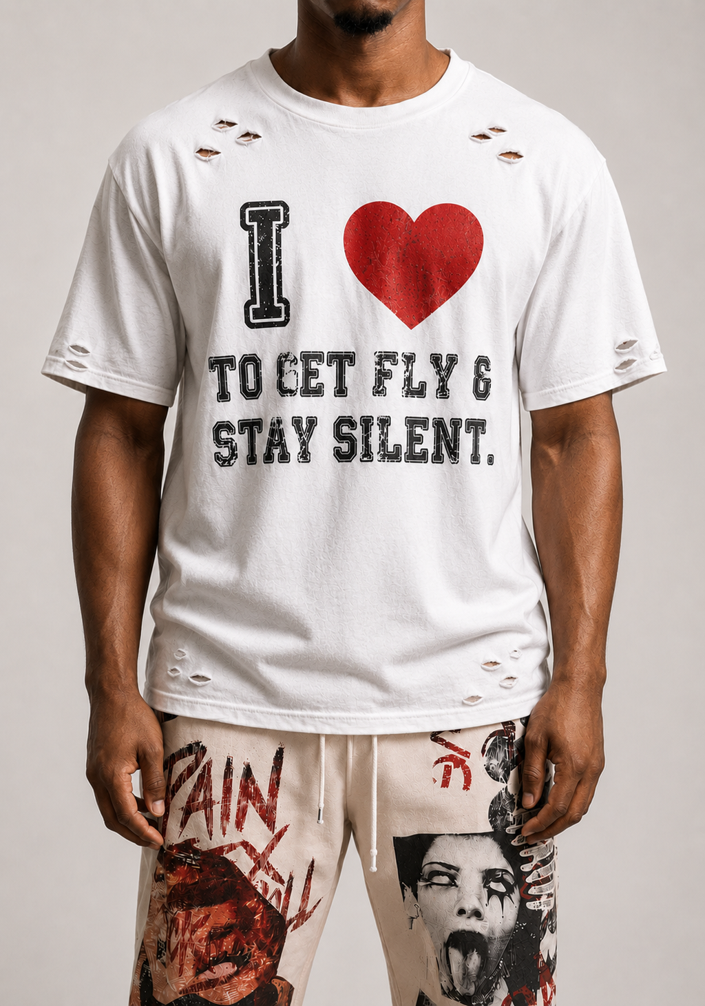 Bone White Silent Flex Tee