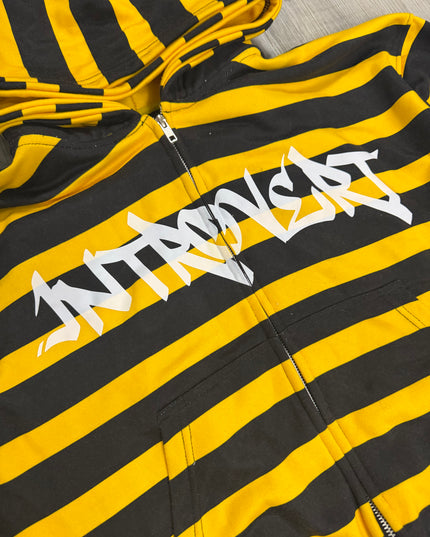 Introvert Striped Zip Ups