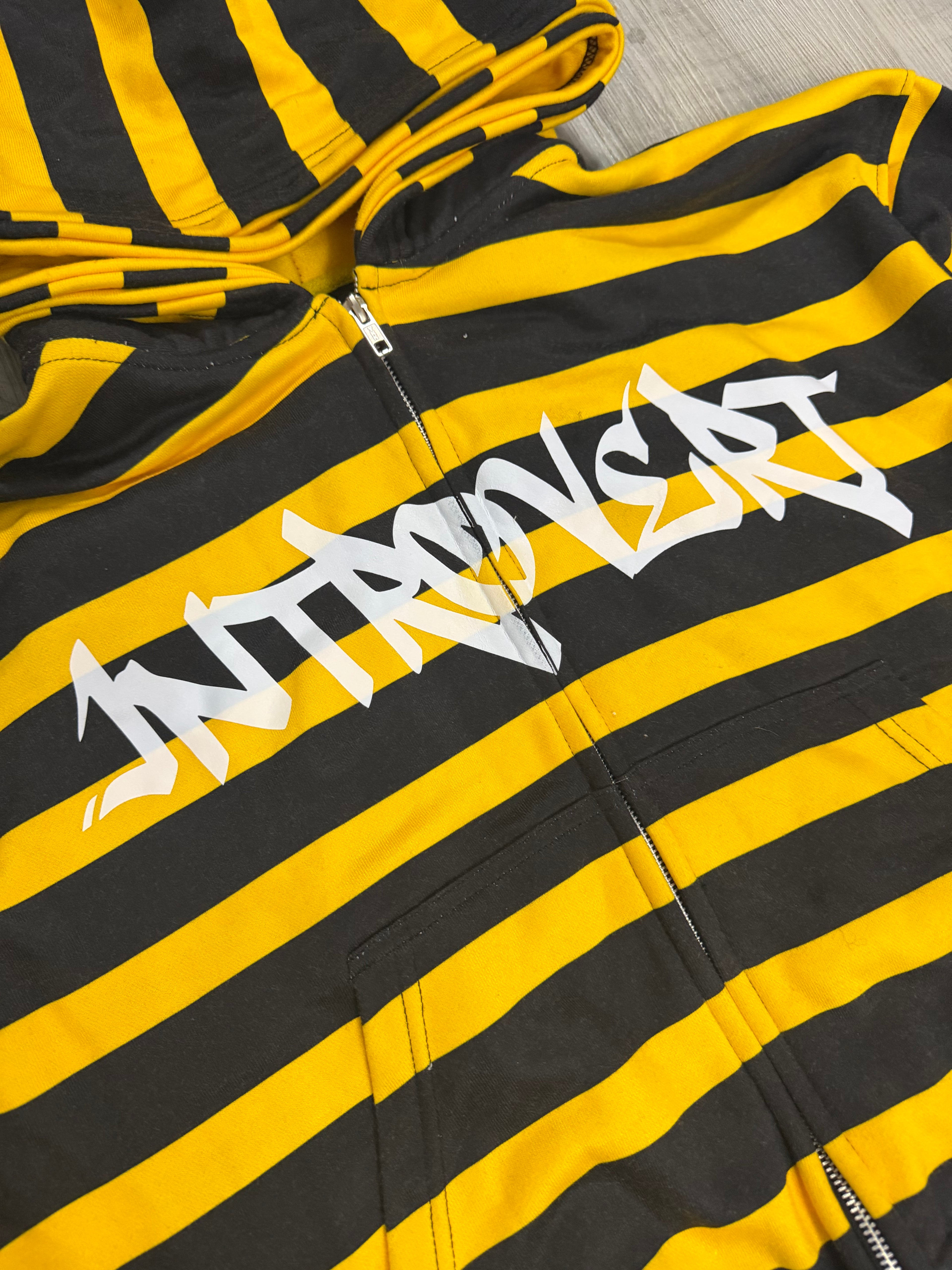 Introvert Striped Zip Ups