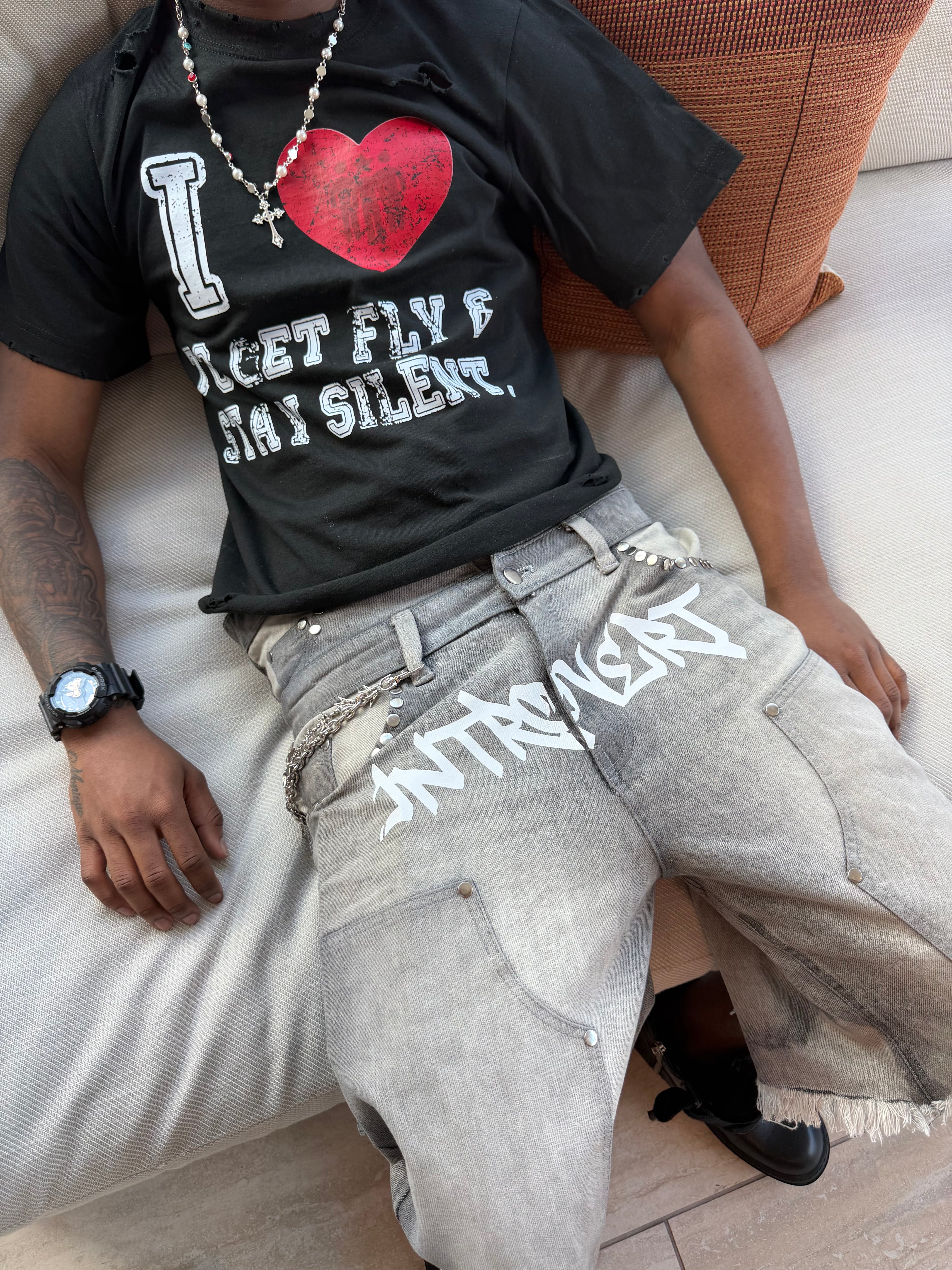 Shadow Black Silent Flex Tee