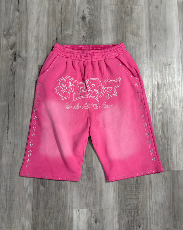 VERT “NOT THE SAME” Rhinestone Shorts