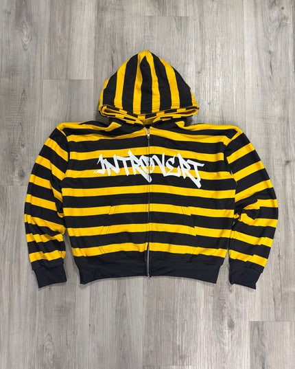Introvert Striped Zip Ups
