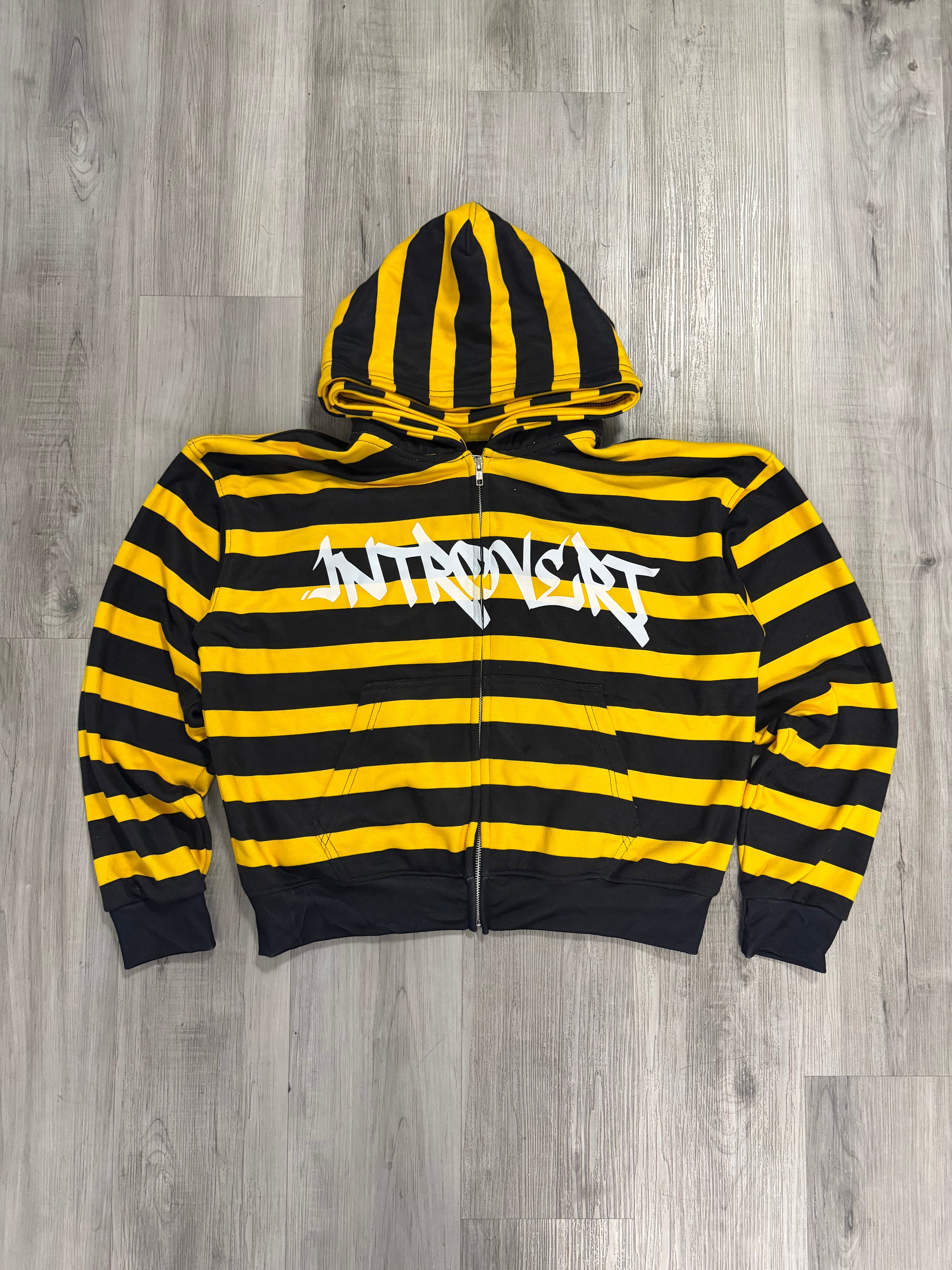 Introvert Striped Zip Ups