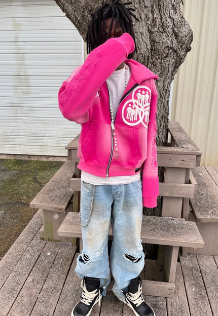 <strong>Introvert V2 Zip Up Bubblegum Pink</strong> |Tag us on Instagram to get reposted on our story & page <a href="https://www.instagram.com/" title="https://www.instagram.com/">@intrvrtapparel</a>