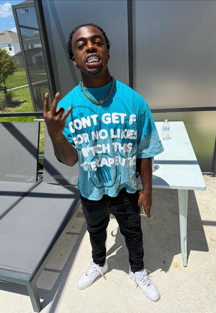 <strong>@RUNLIKEANT</strong> | Spotted wearing our Ocean Pressure Therapeutic Flex Tee.