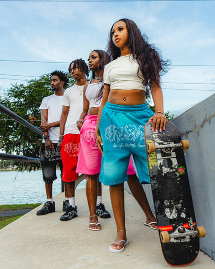 VERT “NOT THE SAME” Rhinestone Shorts